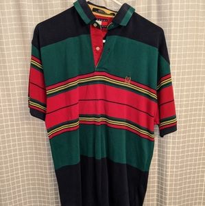 Vintage 90's Tommy Hilfiger Striped Polo